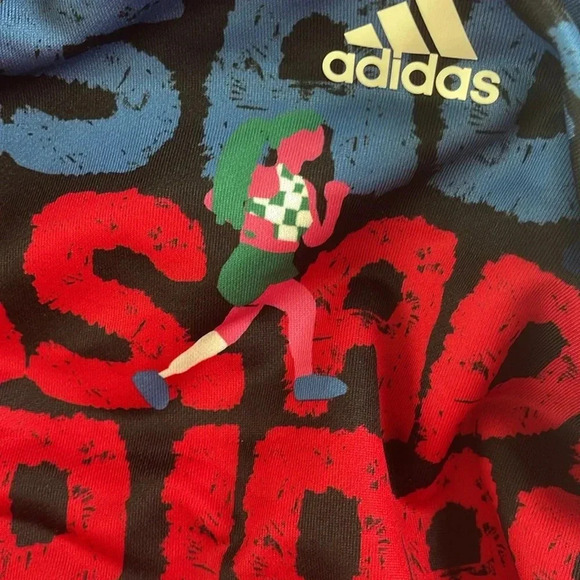 NWT Adidas Women's FARM Rio All Over Print Pullover Hoodie-Multi-Color XS NWT - Picture 6 of 6